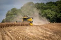 Combine harvester in Oilseed Rape