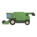 Combine harvester tractor icon cartoon vector. Vehicle industry Royalty Free Stock Photo