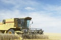 Combine Harvester Working In Field