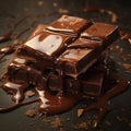 Journey from Cocoa Beans to Dark Chocolate Creation Royalty Free Stock Photo