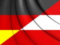 Combined Flag of Austria and Germany.