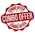 Combo offer label or stamp