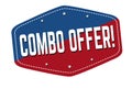 Combo offer label or sticker