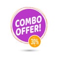 Combo Offer vector, icons and images