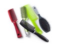 Combs and hairbrushes Royalty Free Stock Photo