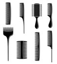 Combs set. Vector