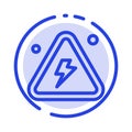 Combustible, Danger, Fire, Highly, Science Blue Dotted Line Line Icon