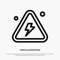 Combustible, Danger, Fire, Highly, Science Line Icon Vector