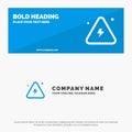 Combustible, Danger, Fire, Highly, Science SOlid Icon Website Banner and Business Logo Template Royalty Free Stock Photo