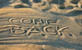 Come back Royalty Free Stock Photo