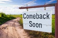 Come back soon Royalty Free Stock Photo