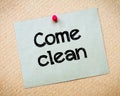 Come Clean Royalty Free Stock Photo