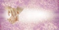 Come and Join our Reiki Share Group Invitation Banner Royalty Free Stock Photo