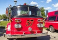 The Great Laval Firefighters Festival with vintage firetruck