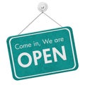 Come in We are Open Sign Royalty Free Stock Photo