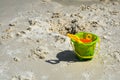 Come to beach bring your sand toys and play! Royalty Free Stock Photo