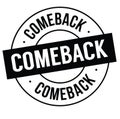 Comeback stamp on white Royalty Free Stock Photo