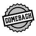 Comeback stamp on white Royalty Free Stock Photo