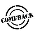 Comeback stamp on white Royalty Free Stock Photo