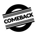 Comeback stamp on white Royalty Free Stock Photo