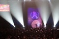 Comedian, fluffy, Gabriel Iglesias waves to fans at the end of s Royalty Free Stock Photo