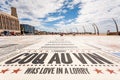 The comedy carpet at Blackpool, England