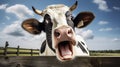 comedy cow funny Royalty Free Stock Photo