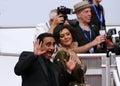 Mira Syal and Sanjeev Bhaskar at the Bafta tv awards.