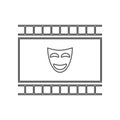 comedy icon. Set of cinema  element icons. Premium quality graphic design. Signs and symbols collection icon for websites, web Royalty Free Stock Photo