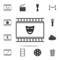 comedy icon. Set of cinema element icons. Premium quality graphic design. Signs and symbols collection icon for websites, web des Royalty Free Stock Photo