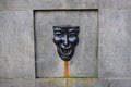 Comedy mask fountain Royalty Free Stock Photo