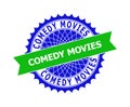 COMEDY MOVIES Bicolor Clean Rosette Template for Watermarks