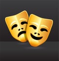 Comedy and tragedy theater masks Royalty Free Stock Photo