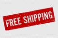 Comerce free shipping sign. Vector illustration Royalty Free Stock Photo