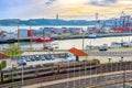 Comercial port of Lisbon, Portugal Royalty Free Stock Photo