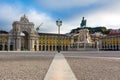 Comercio Square Lisbon Portugal Commercial Area Oceanfront City Royalty Free Stock Photo