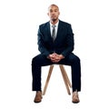 When it comes to business, always dress to impress. Studio shot of a handsome young businessman posing against a white Royalty Free Stock Photo