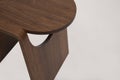 Beautiful wooden table image, Table side view image