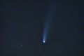 Comet Neowise as it passes under the constellation Ursa Major Royalty Free Stock Photo