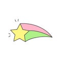 Comet star vector illustration icon