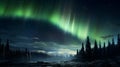 Comet Under The Aurora: A Stunning Display Of Nature\'s Beauty