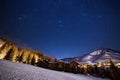 Comet Wirtanen over Vail, Colorado during its closest pass to earth. Royalty Free Stock Photo