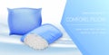 Comforel Pillow Banner, Resilient Materials Vector