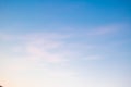 Beautiful clouds background.Blue sky at dusk. Sky background. Royalty Free Stock Photo