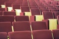 Comfortable chairs in modern audience hall Royalty Free Stock Photo