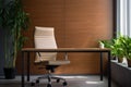 comfortable ergonomic office chair in a minimalist workspace