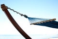 Comfortable hammock at seaside Royalty Free Stock Photo