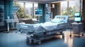 The Comfortable Hospital Bed. Generative AI Royalty Free Stock Photo
