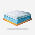 Comfortable Layered Mattress Vector Illustration Royalty Free Stock Photo