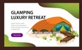 Comfortable modern tent poster